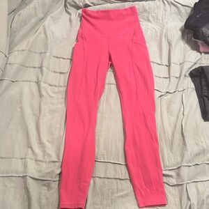 Lululemon Athletica Vibrant Pink Leggings
